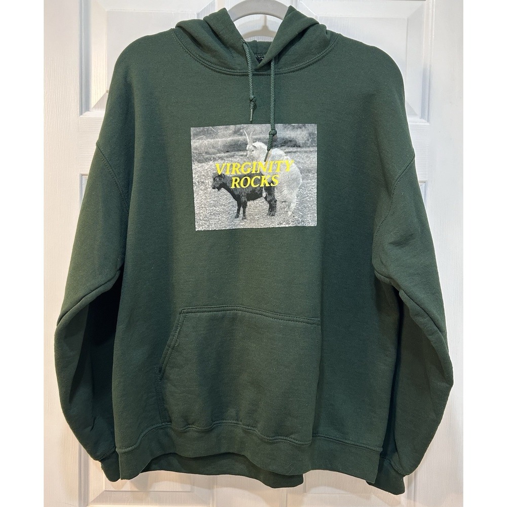 Danny Duncan Virginity Rocks Goat Hoodie Sz L Men's Pullover Sweatshirt Merch